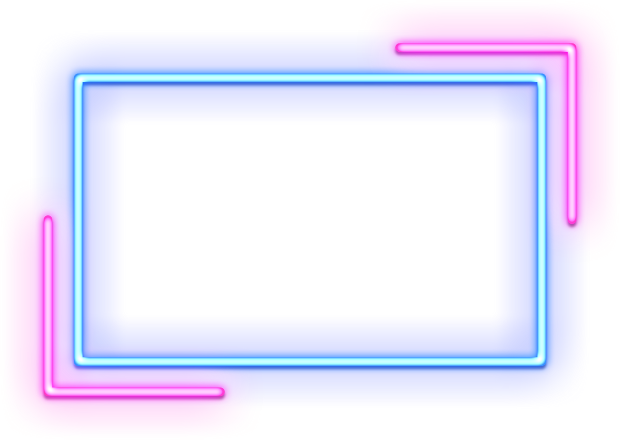 Neon Frame Rectangle Geometric